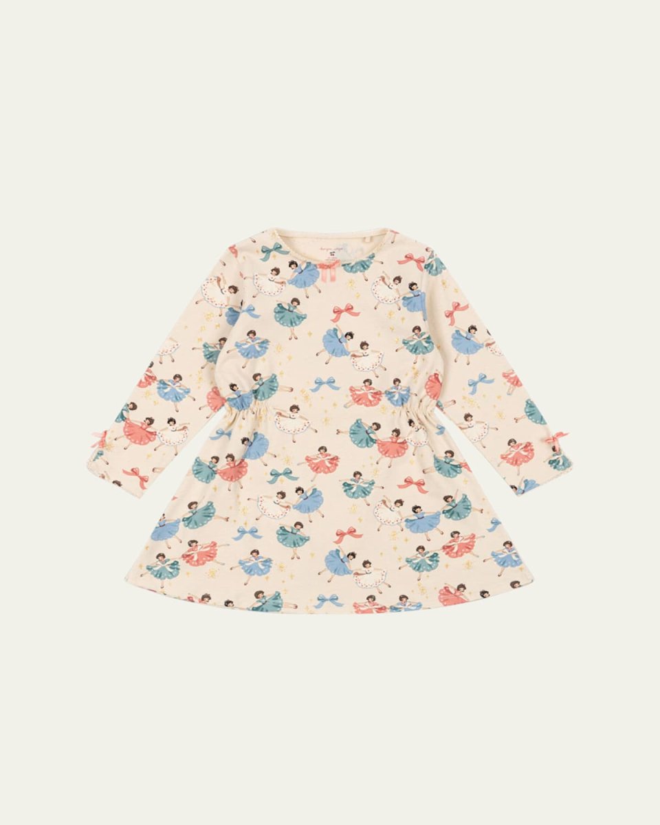 Girl's Drey Floral-Print Dress, Size 18M